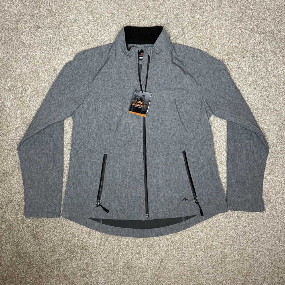 New NWT Ridgecut Toughwear Jacket Women's Size Large Wind-Resistant Softshell